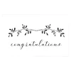 Cards White Congratulations Leaf Garland (10x6.5cmH) Pack 50