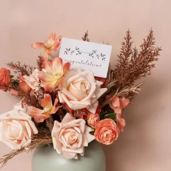 Cards White Congratulations Leaf Garland (10x6.5cmH) Pack 50