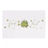 Cards White Good Luck Clover (10x6.5cmH) Pk 50