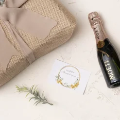 Cards White Happy Anniversary Yellow (10x6.5cmH) Pack 50