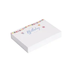 Cards White Happy Birthday to You Bunting (10x6.5cmH) Pk 50