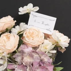 Cards White In Our Thoughts Leaf Accent (10x6.5cmH) Pack 50