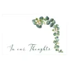 Cards White In Our Thoughts Eucalyptus (10x6.5cmH) Pack 50