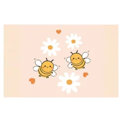 Cards White Love Bees (10x6.5cmH) Pack 50