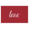 Cards White Love on Red (10x6.5cmH) Pack 50
