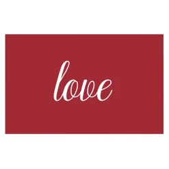 Cards White Love on Red (10x6.5cmH) Pack 50