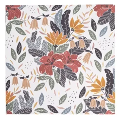 Cards White Native Flowers & Leaves (10x10cmH) Pk 50