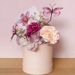 Cards White Pink Orchid Full Bloom (10x6.5cmH) Pack 50