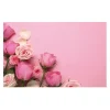 Cards White Pink Roses on Pink (10x6.5cmH) Pack 50
