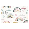 Cards White Rainbow Collage (10x6.5cmH) Pk 50