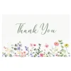 Cards White Thank You Flower Garden (10x6.5cmH) Pack 50