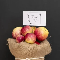 Cards White Thank You Leaf Border (10x6.5cmH) Pack 50