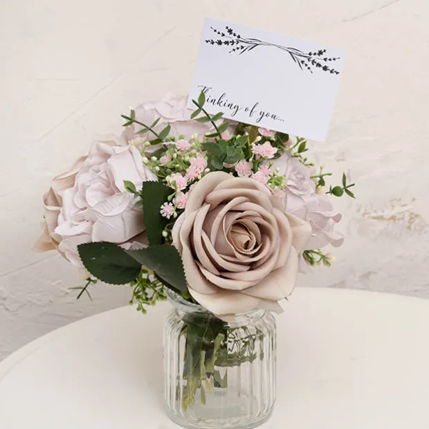 Cards White Thinking of You Twig Garland (10x6.5cmH) Pack 50