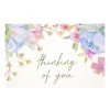 Cards White Thinking of You Pastel Floral (10x6.5cmH) Pk 50