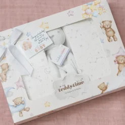 Cards White Welcome Baby with Balloons (10x6.5cmH) Pk 50