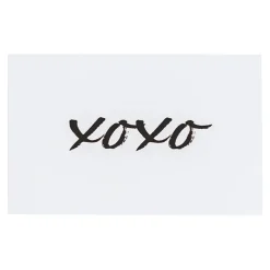 Cards White XOXO Plain (10x6.5cmH) Pk 50
