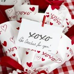 Cards White XOXO Plain (10x6.5cmH) Pk 50