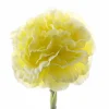 Carnation Ruffle Stem Yellow (9cmDx42cmH)