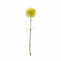 Carnation Ruffle Stem Yellow (9cmDx42cmH)