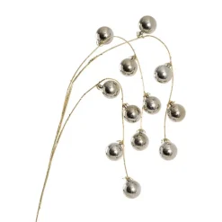 Cascading Bauble Spray Champagne (95cmH)