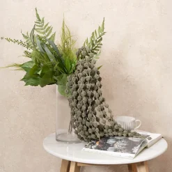 Cascading Thistle Spray Olive Green (105cmH)