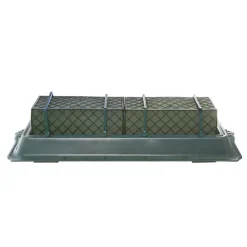 Casket Saddle Double Tray Cage Floral Foam (58.5x25x11.5cmH)