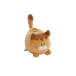 Cat Sherlock Plush Puff Soft Toy Beige Brown (16cmHT)