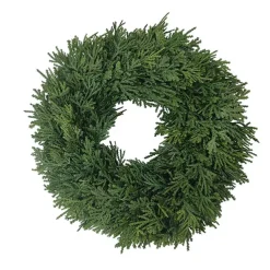 Cedar Pine Wreath Candle Ring Green (25cmD)