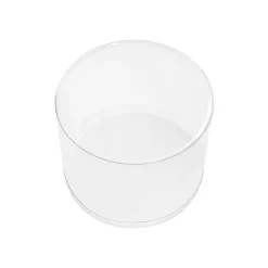 Cello Acetate PVC Corsage Gift Box (15cmDx12cmH) Round Clear