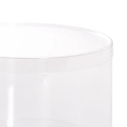 Cello Acetate PVC Corsage Gift Box (15cmDx12cmH) Round Clear