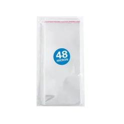 Cello Bag Self Seal 48mic Pack 100 Clear (10.5x22cmH) DL