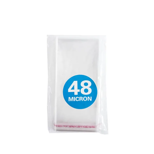 Cello Bag Self Seal 48mic Pack 100 Clear (6x10cmH) Bus Card