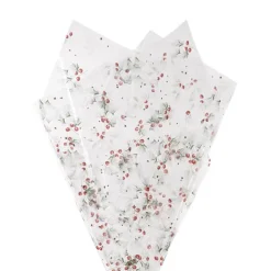 Cello Clear Christmas Holly 40mic Green (50x70cm) Pack 100