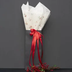 Cello Clear Christmas Holly 40mic Green (50x70cm) Pack 100