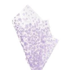 Cello Clear 40mic Eucalyptus Leaves Lilac Pk100 (50x70cm)
