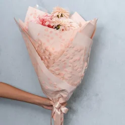 Cello Clear 40mic Eucalyptus Leaves Blush Pk100 (50x70cm)