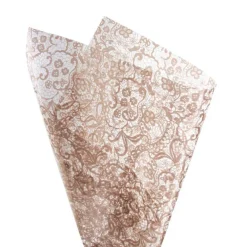 Cello Clear 40mic Lace Rose Gold 100 Pack (50x70cm)