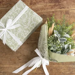 Cello Clear 40mic Lace White 100 Pack (50x70cm)