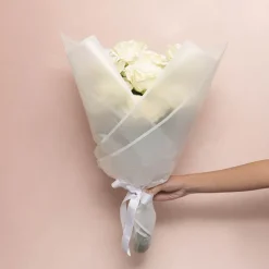 Cello Frosted Hue Silhouette 50mic White Pk100 (50x70cm)