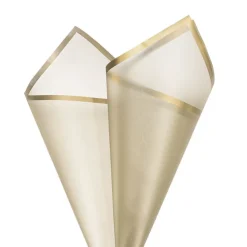 Cello Frosted Hue with Border 50mic Gold Pk100 (60x60cm)