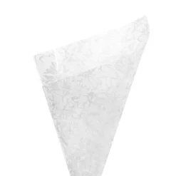 Cello Frosted 40mic Chrysanthemums White Pk100 (50x70cm)