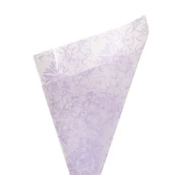 Cello Frosted 40mic Chrysanthemums Lavender Pk100 (50x70cm)