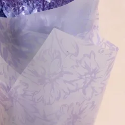 Cello Frosted 40mic Chrysanthemums Lavender Pk100 (50x70cm)