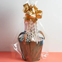 Cello Hamper Bag 40mic Small Pack 100 Clear (35Wx45cmH)