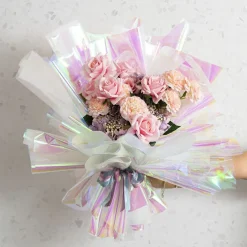 Cello Iridescent 40mic Transparent Clear Pack 100 (50x70cm)