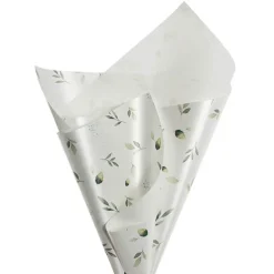 Cello Regal Leafy Greens 65mic White Pack 100 (50x70cm)