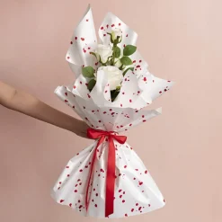 Cello Regal Pro 65mic Rose Petals White Pack 100 (50x70cm)