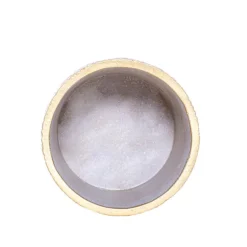 Cement Viola Cylinder Pot Gold (14Dx14cmH)