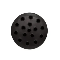 Cemetery Vase Black (13TDx7BDx10cmH) Black Lid