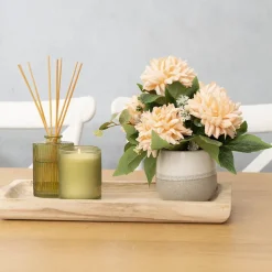 Ceramic Belly Two Tone Round Pot Sandstone (10.5x9.5cmH)